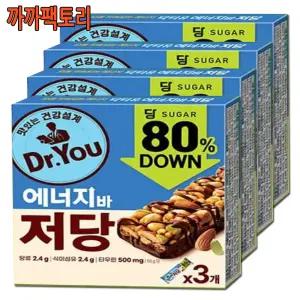 닥터유 에너지바 저당3팩 150g x 4팩