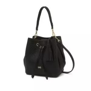 [갤러리아] DCBA5F413 닥스 블랙 로고장식 소가죽 버킷백