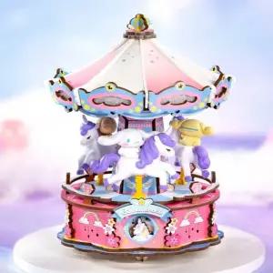 시나모롤 꿈의 유니콘 회전목마 AME02 로보타임 Cinnamoroll Dreamy Unicorn Carousel