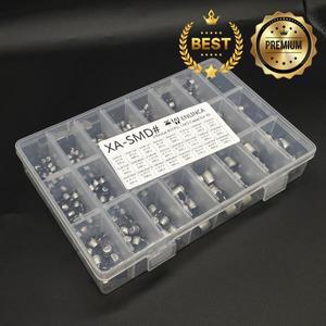 400 개/몫 1 미크로포맷-1000 24 값 모듬 키트 전해 콘덴서 SMD 알루미늄