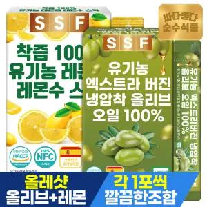 순수식품 [올레샷 세트]유기농 레몬즙 1박스+엑스트라버진 올리브오일 1박스