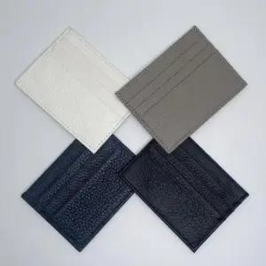 남성용 클래식 소가죽 미니 카드지갑 포켓형