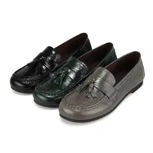 [25FW 신상]바바라 베이직 소가죽 오블리크 여성 로퍼 1.5cm_BBI563BK