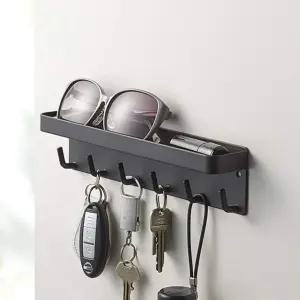 벽걸이 자석 다용도 현관문걸이 철제 2컬러 선반