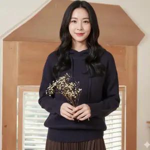 [엘루아] 캐시블렌드 니트 후드 3종택1