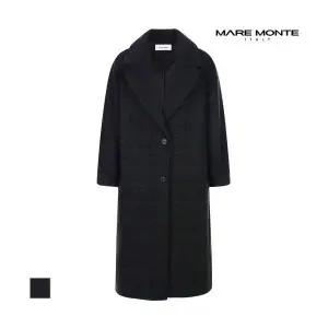 [마레몬떼] 체크 볼륨소매 투버튼 롱코트_M22OMCT31S0