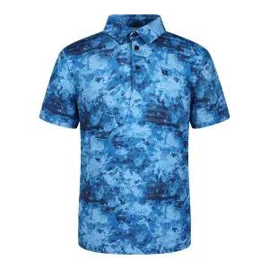 [하프클럽/이동수골프]나염프린트카라반팔티셔츠