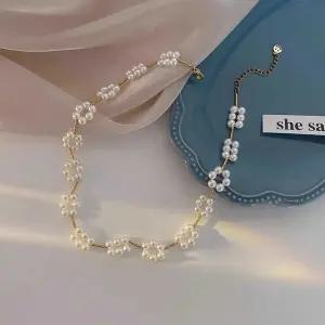 꽃 진주 목걸이 인터넷 스타일 연예인 인기