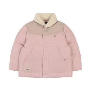 [캉골키즈](강남점)부클 카라 컬러블럭 패디드 점퍼 RD 0101 핑크 (ARDCPJ01010PK)