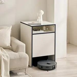 [삼익가구]로캐리 2WAY/수납형 바퀴형 로봇청소기 수납장 보관함