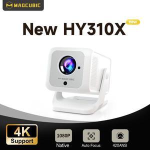 Magcubic HY310X 4K 미니 프로젝터, 풀 HD 1080P 420ANSI Android 11 자동 초점 키스톤, 야외 극장 스탠드