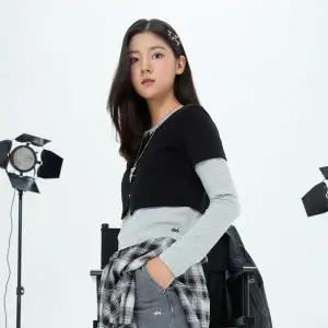 [iami]KL65373 주니어 가디건 레이어드 2IN1 티셔츠