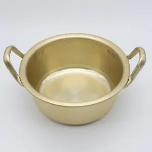 라면냄비 뚜껑없는 양은냄비 양수손잡이 대량구매 캠핑 찌개냄비