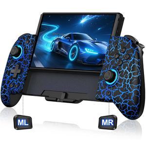 닌텐도 스위치/OLED용 스피칸 스위치 컨트롤러, 홀 이펙트 무선 프로 컨트롤러 원피스 조이패드, 배터리/터보/프로그래밍 기능이 있는 실물 크기 인체공학적 휴대용 모드 게임패드