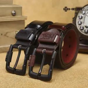 HERC 소가죽 벨트 고급 남성 천연 가죽벨트 허리띠/밸트/가죽/혁대/허리벨트/정장/남자/혁띠/허리/통가죽