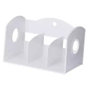 멀티 책꽂이 3단 화이트 335x208x213 1p 파일 교과서 파일꽂이 책상정리 서류정리함