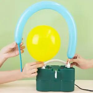 풍선 다기능 2구 인플레이터 자동펌프 풍선대통령 자동 손펌프 오토 공기 주입기 풍선부는기계
