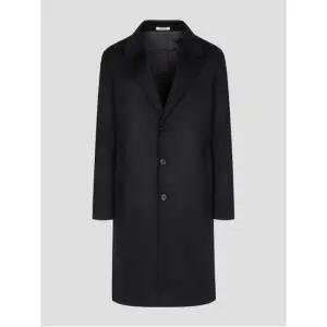 울/캐시미어 핸드메이드 싱글 체스터 코트  블랙 (RX5930P645)