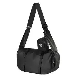 BR15 캐주얼 시크한 블랙 크로스백 보조 남녀 데일리