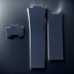 Ulysse Nardin 방수 고품질 손목 밴드 시계 부품 액세서리에 대 한 고무 실리콘 스트랩 시계줄 블랙 블루 2