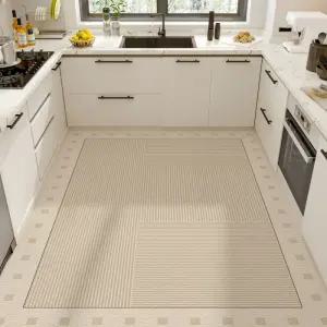 특대형 발매트 주방 가죽 북유럽 논슬립 잘라쓰는 부엌 PVC 방수 L자형 싱크대 쿠션