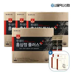 [내일도착] 6년근 투데이 홍삼정 플러스 30포 x 4개 (+쇼핑백 4개 포함)