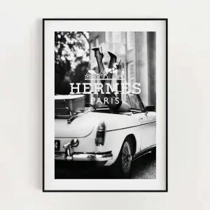 명품 액자 에르메스 디올 루이비통 의류 매장 캔버스 까르띠에 - 30x40cm 블랙 프레임