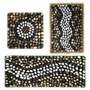 맨사템 발바닥 지압 자갈 매트 발판 지압돌