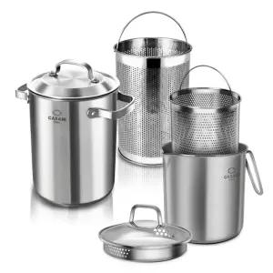 까사니 쿠치나 스텐 파스타 냄비 멀티팟 길쭉한 국수 양수냄비 3type