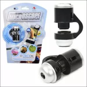 스마트폰 현미경 30배율 확대경 휴대폰 카메라 돋보기 관찰 렌즈 뷰어 클립 집게 관찰경