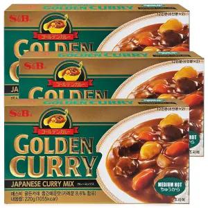 에스앤비 골든카레 중간매운맛 220g 3개