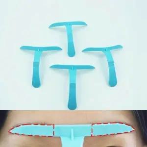 눈썹그리기도구 4개입 눈썹가이드 모양별 초보화장-WF3D951