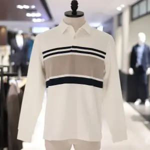 [대구백화점] [트레몰로]남성 가로배색 긴팔 카라티셔츠(AL5F8451)