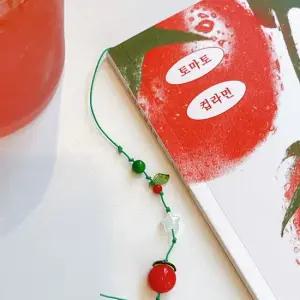 비즈 책갈피 끈갈피 만들기 토마토 DIY 초등 학생 어르신  만들기 공예 취미 키트 세트 공예 미술