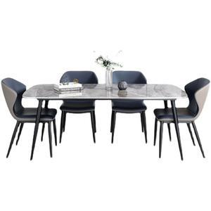 대리석 식탁 6인용 고급 거실 인테리어 테이블 세트 모던 디자인 식탁의자 홈카페 가구