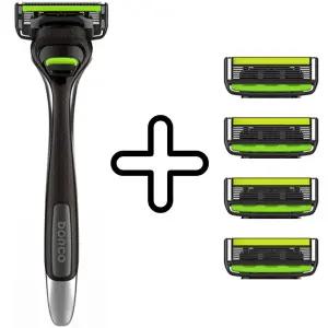 도루코 페이스6 스타일 면도기 핸들 1개 + 면도날 4개  gi