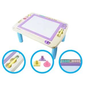 유아 대형 그림그리기 책상 칼라 자석 그림패드 테이블 아이 글씨쓰기 쓰고지우기