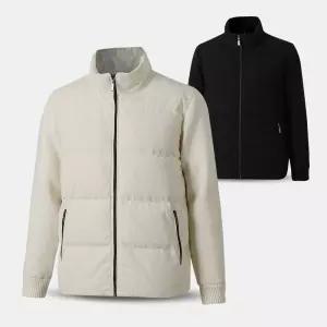 [아즈바이]남자 오리털 골프 골지 니트 패딩 점퍼 MNPD6 겨울