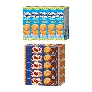 오리온 다이제 샌드, 93g, + 다이제샌드 초코스프레드,98g 각5개 (총10개)