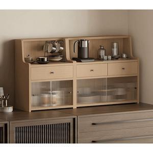 싱크대위수납장 미니찬장 그릇장 서랍장 홈카페 우드 화이트 선반 H 04 600 꾸미기