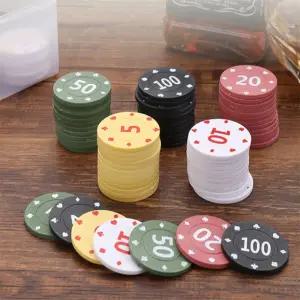살림리빙 카드칩 100개입 카지노칩 홀덤칩 포커칩세트