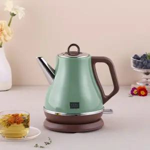 키친플라워 테티 초고속 가열 전기포트 1.2L (그린)