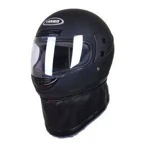 오토바이 겨울 헬멧 클래식 방한용 따뜻한 스쿠터 하프 렌즈 여성 페이스 자동차 풀 라이딩