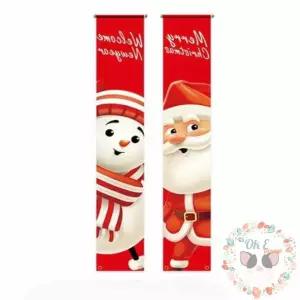 옥이드림 크리스마스 현수막 세로 크리스마스포토존 크리스마스배너 어린이집크리스마스현수막