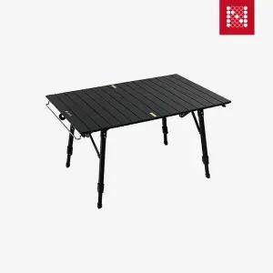 노마드 투엑스 롤업테이블 120 블랙 / 캠핑용품 알루미늄 롤업 우드 캠핑 테이블