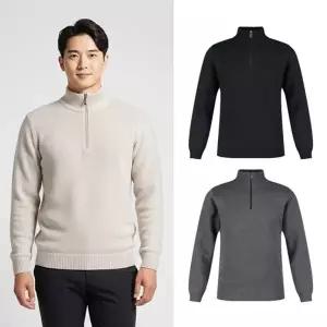 보스케 남성 겨울 골프 반집업 융기모 긴팔 니트 LB251021159