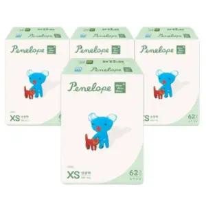 페넬로페 씬씬씬 플러스 밴드 기저귀 신생아 공용 4팩(248매)