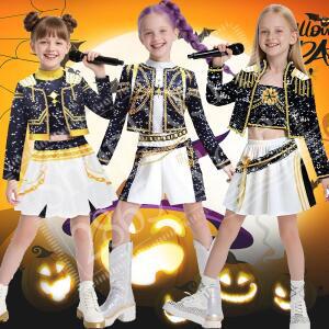 할로윈 루미 조이 미라 코스프레 악마 어린이 의상 헌트릭스 그룹 아이돌 롤플레이 카니발