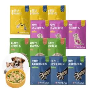 강아지 고양이 반려견 반려묘 자연식 화식 사료 고구마 황태 홍합 미역 3팩