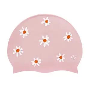 모아 에그데이지 핑크 실리콘 수영모자 양면수모